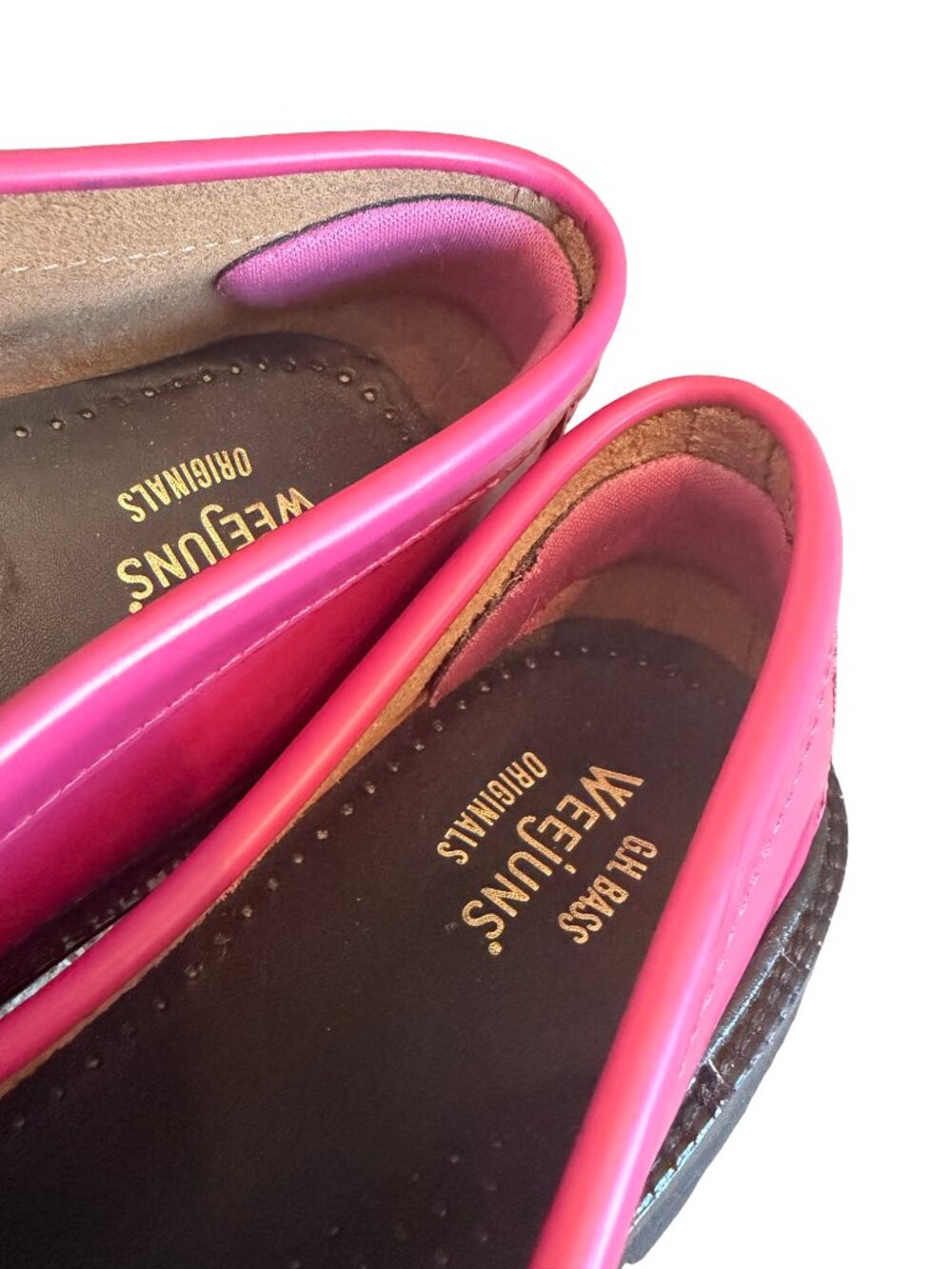 G.H. Bass Weejuns Originals Whitney Candy Lug Loafers Shoes Bright Pink Size 8.5 - Picture 8 of 12